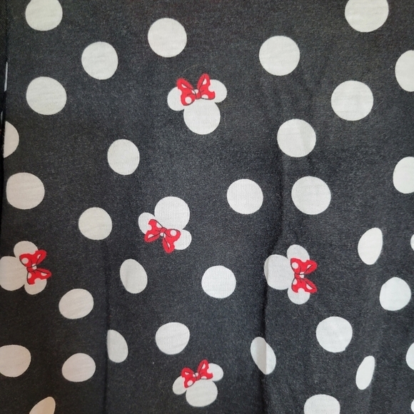 Disney Parks Minnie Mouse Red Bow Open Back 3/4 Sleeve Top Size Medium - Picture 3 of 5
